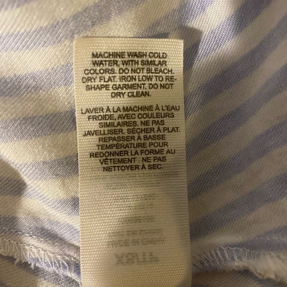 Garage Blue and White Striped Cropped Top XS - Picture 7 of 7